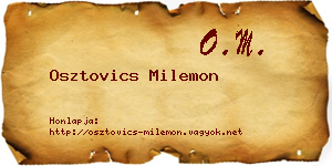 Osztovics Milemon névjegykártya